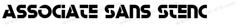 Associate Sans Stenc字体转换